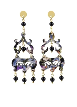 Lebole Maison Orecchini Chandelier Mini Nero