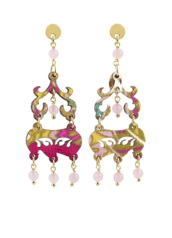 Lebole Maison Orecchini Chandelier Mini Rosa