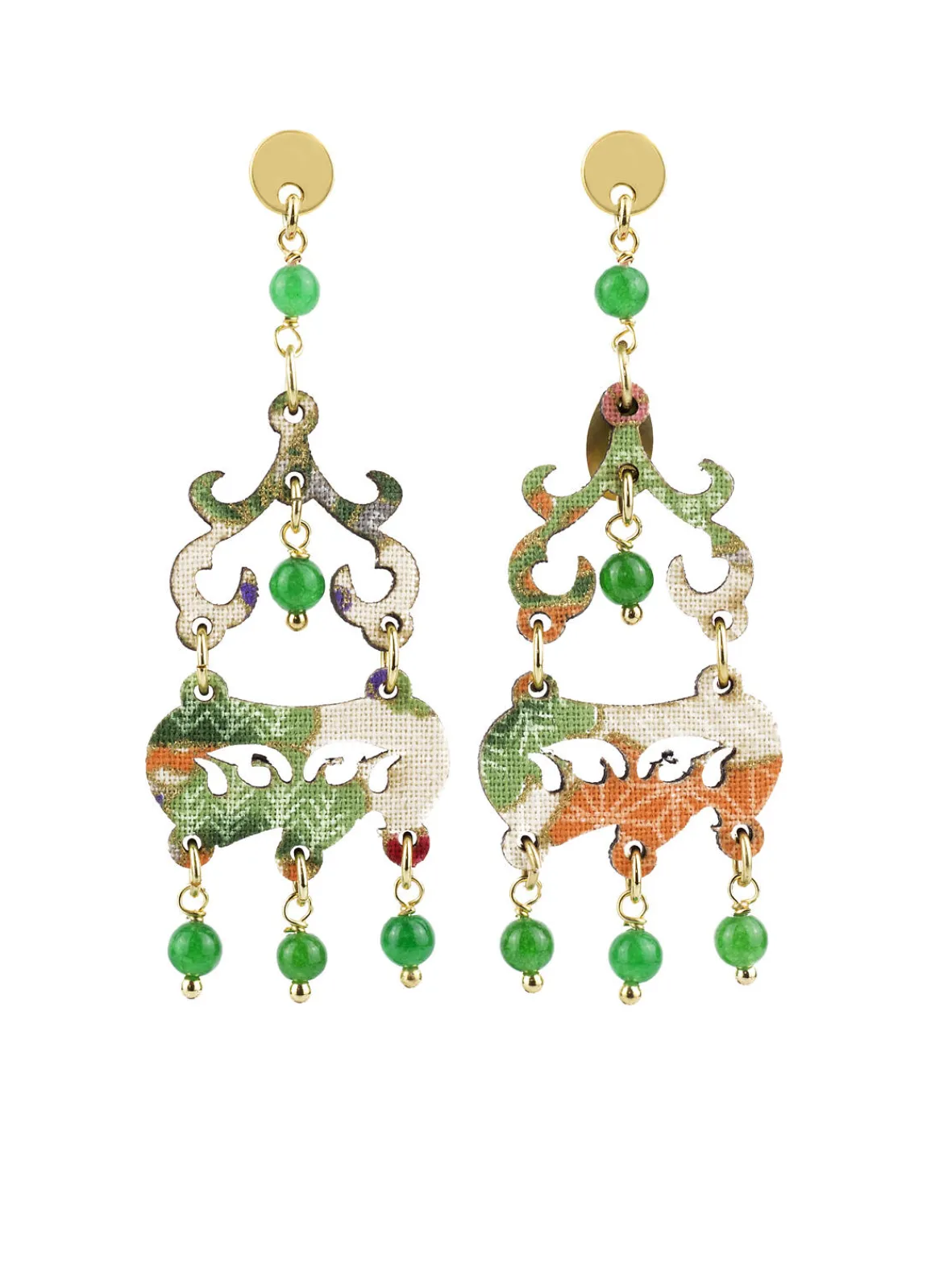 Lebole Maison Orecchini Chandelier Mini Verde