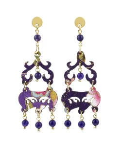 Lebole Maison Orecchini Chandelier Mini Viola