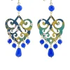 Lebole Maison Orecchini Chandelier Palma Blu