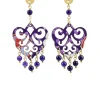 Lebole Maison Orecchini Chandelier Palma Mini Viola