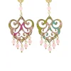 Lebole Maison Orecchini Chandelier Palma Mini Rosa