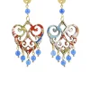 Lebole Maison Orecchini Chandelier Palma Mini Azzurro