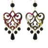 Lebole Maison Orecchini Chandelier Palma Nero