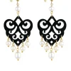 Lebole Maison Orecchini Chandelier Palma Plexi Nero