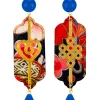 Lebole Maison Orecchini Cuore E Infinito Blu