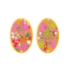 Lebole Maison Orecchini Cuore E Infinito Clips Ovale Rosa