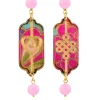 Lebole Maison Orecchini Cuore E Infinito Mini Rosa Fluo