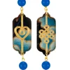 Lebole Maison Orecchini Cuore E Infinito Mini Blu