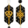 Lebole Maison Orecchini Cuore E Infinito Pois Nero