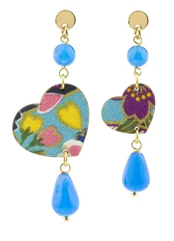 Lebole Maison Orecchini Cuore Mini Azzurro