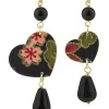 Lebole Maison Orecchini Cuore Mini Nero