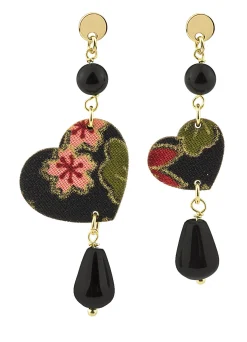 Lebole Maison Orecchini Cuore Mini Nero