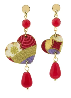 Lebole Maison Orecchini Cuore Mini Rubino