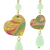 Lebole Maison Orecchini Cuore Mini Verde Giada