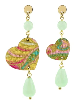 Lebole Maison Orecchini Cuore Mini Verde Giada