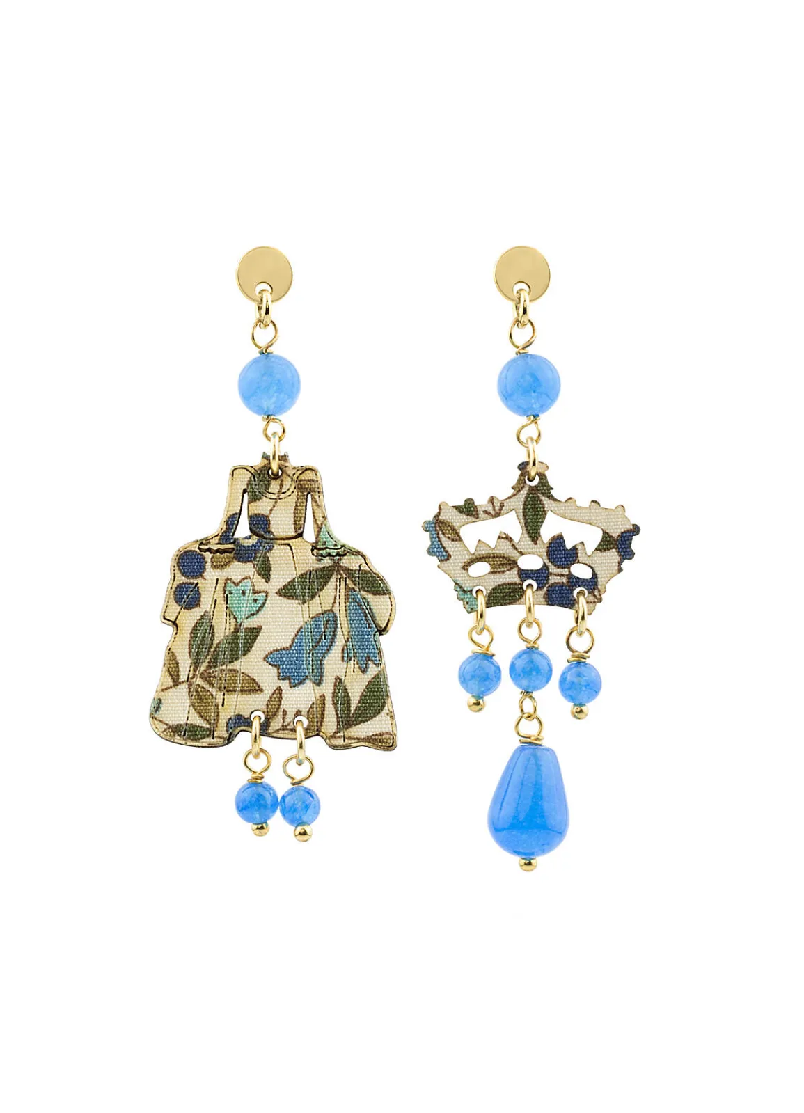Lebole Maison Orecchini Dama Mini Azzurro
