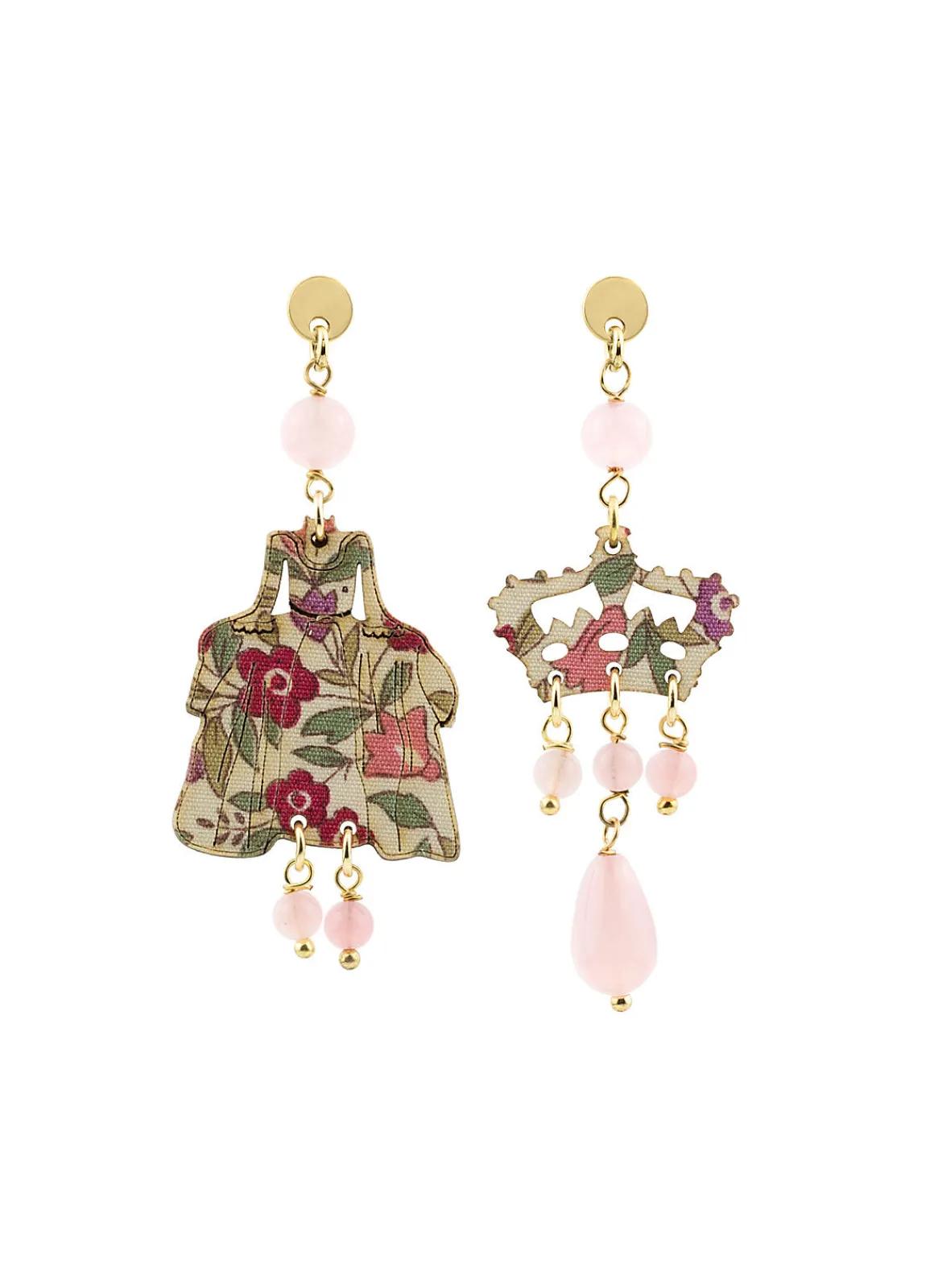 Lebole Maison Orecchini Dama Mini Rosa