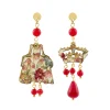 Lebole Maison Orecchini Dama Mini Rubino