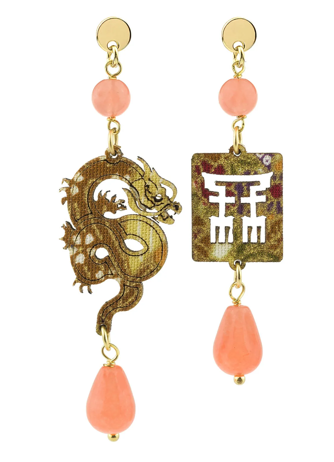 Lebole Maison Orecchini Drago Mini Arancione