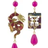 Lebole Maison Orecchini Drago Mini Fucsia