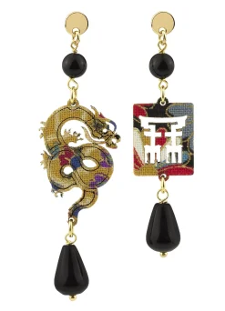 Lebole Maison Orecchini Drago Mini Nero