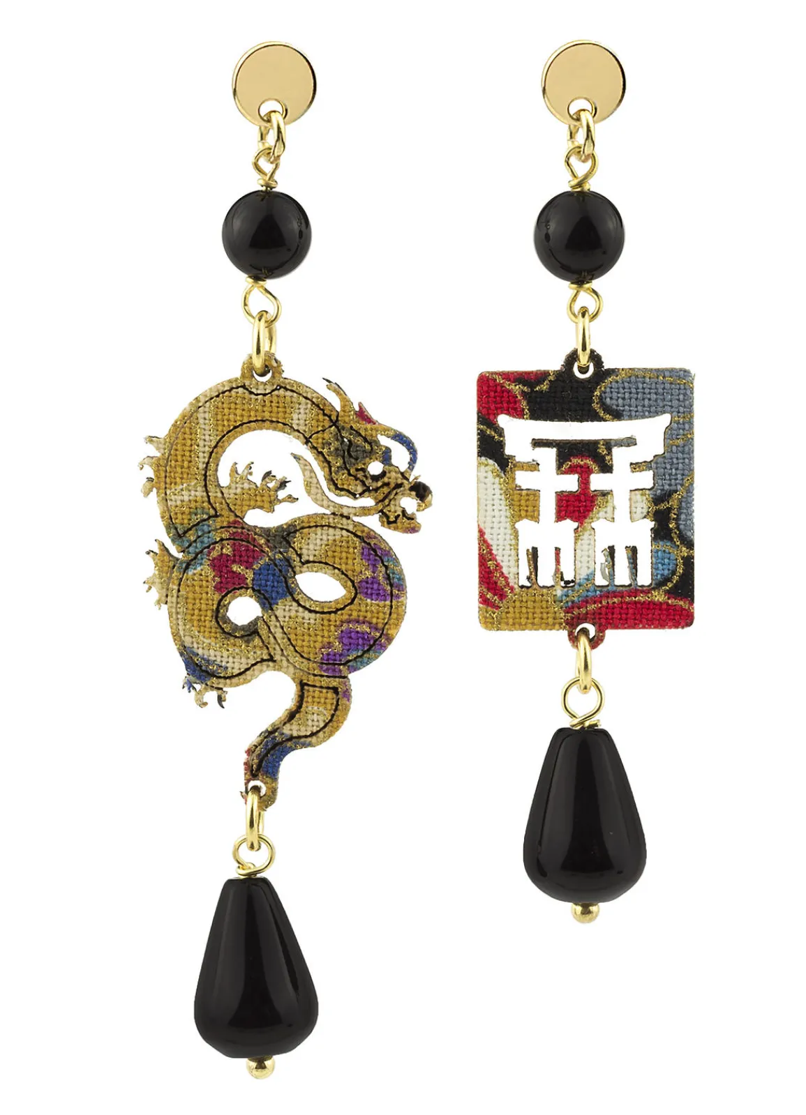 Lebole Maison Orecchini Drago Mini Nero