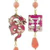 Lebole Maison Orecchini Drago Mini Rosa Sfumato