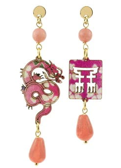 Lebole Maison Orecchini Drago Mini Rosa Sfumato