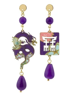Lebole Maison Orecchini Drago Mini Viola