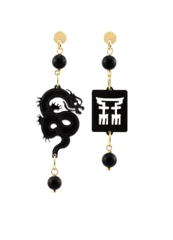 Lebole Maison Orecchini Drago Plexi Mini Nero