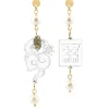 Lebole Maison Orecchini Drago Plexi Trasparente Mini Perla