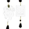Lebole Maison Orecchini Drago Plexi Trasparente Piccolo Nero