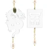 Lebole Maison Orecchini Drago Plexi Trasparente Piccolo Perla