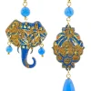 Lebole Maison Orecchini Elefante Mini Azzurro