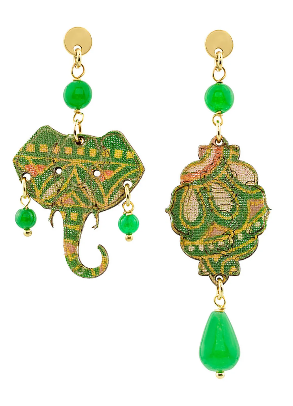 Lebole Maison Orecchini Elefante Mini Verde