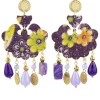 Lebole Maison Orecchini Fiore Grande Viola
