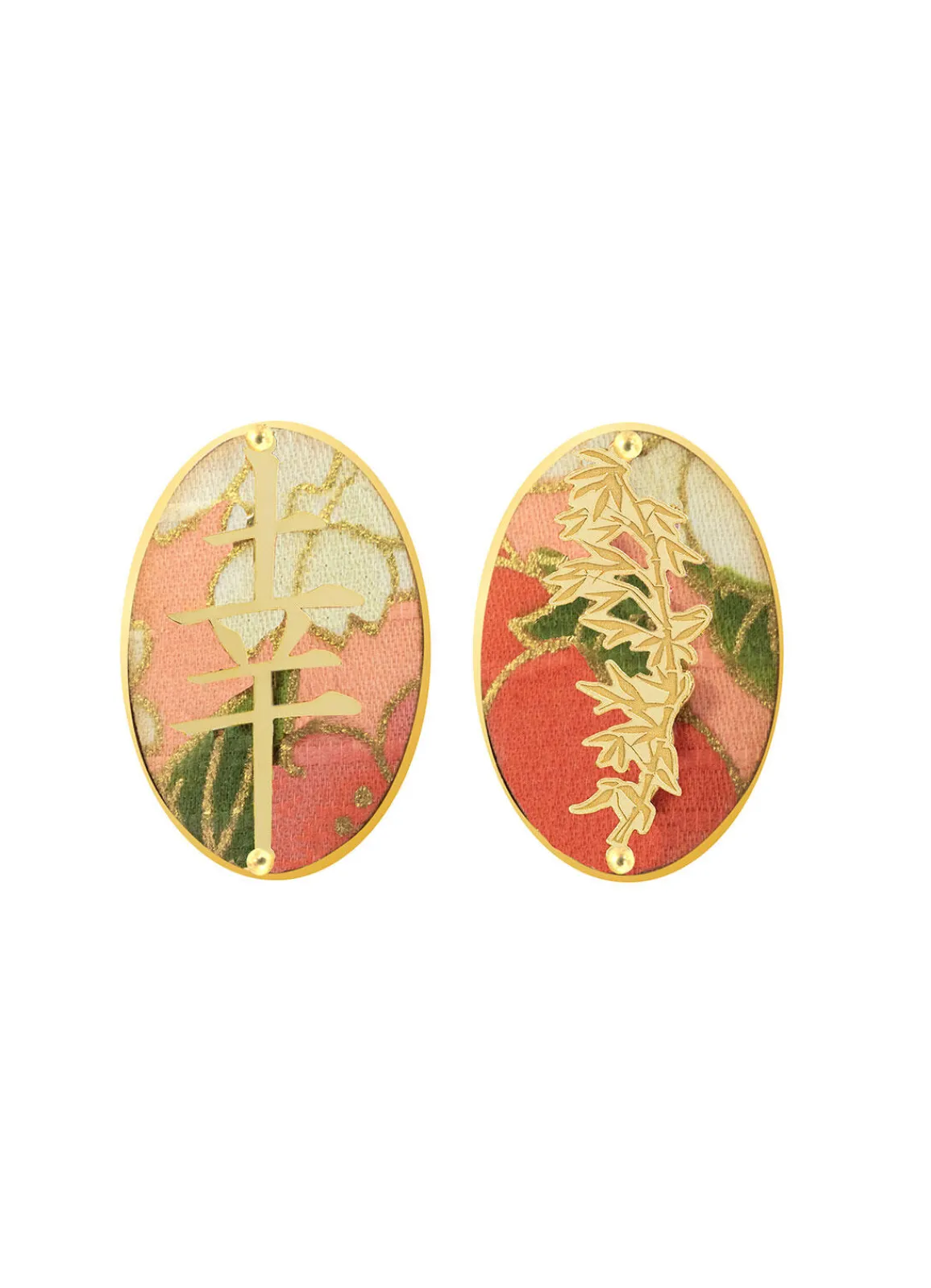 Lebole Maison Orecchini Fortuna Clips Ovale Rosa