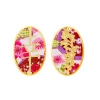 Lebole Maison Orecchini Fortuna Clips Ovale Fucsia