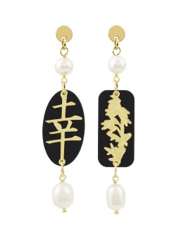 Lebole Maison Orecchini Fortuna Plexi Mini Nero