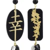Lebole Maison Orecchini Fortuna Plexi Nero