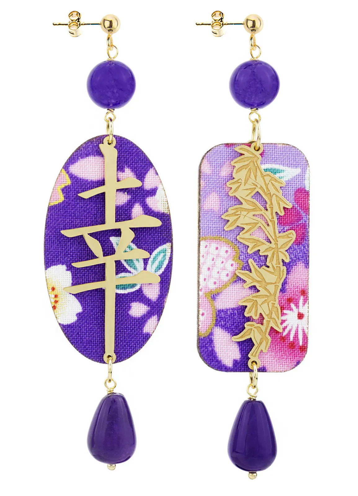 Lebole Maison Orecchini Fortuna Viola