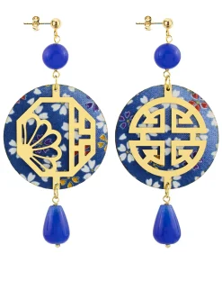 Lebole Maison Orecchini Fu Blu