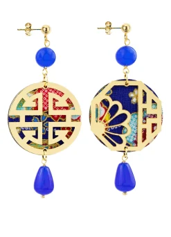 Lebole Maison Orecchini Fu Mini Blu