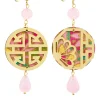 Lebole Maison Orecchini Fu Mini Rosa
