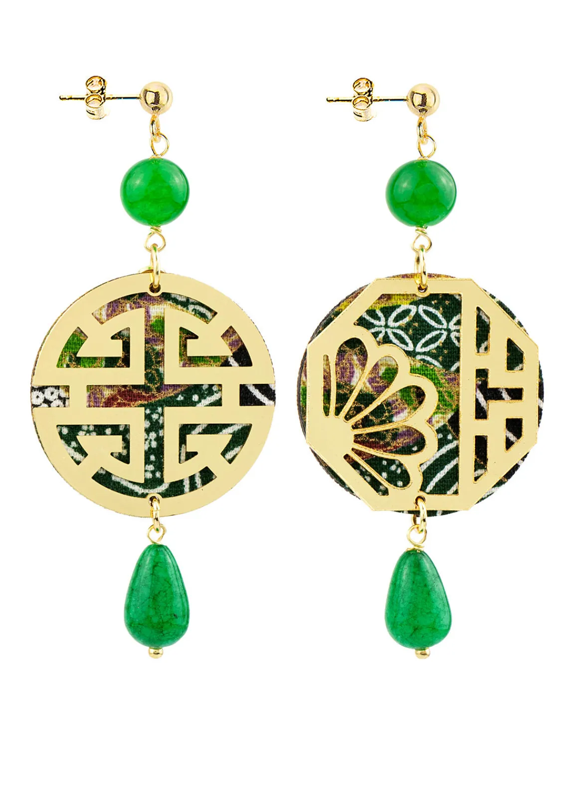 Lebole Maison Orecchini Fu Mini Verde