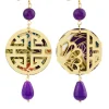 Lebole Maison Orecchini Fu Mini Viola