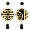 Lebole Maison Orecchini Fu Plexi Mini Nero