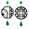 Lebole Maison Orecchini Fu Plexi Pietre Verde